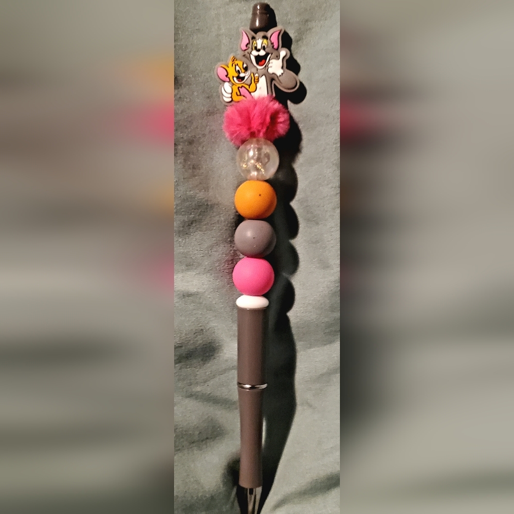 Tom & Jerry Handmade Beaded Pen